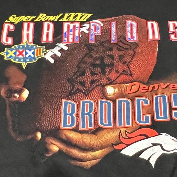 Vintage Denver Broncos Super Bowl XXXII NFL Football Crewneck 1990s Sweatshirt - Picture 3 of 4